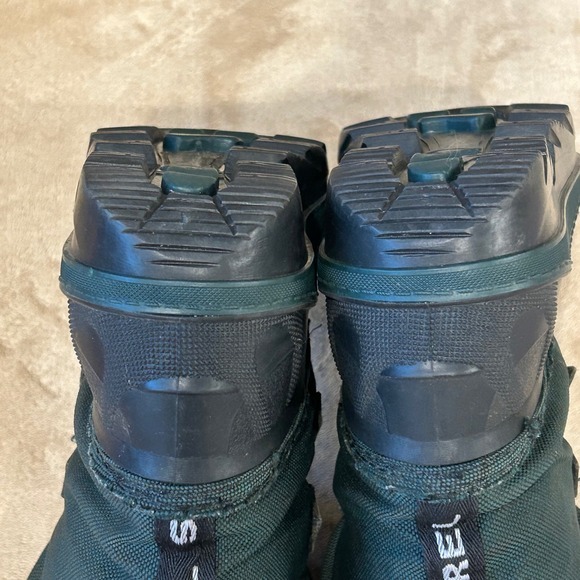Sorel Youth Kids‎ 4 Snowlion Lined Winter Boots Waterproof Removable Liner Green - Picture 11 of 13